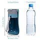 Faltbare Trinkflasche Hund für Unterwegs [Blau, 430ml] Tragbare Haustier Wasserflasche Wasserspender Wassernapf Freien Wandern Reisen Hundezubehör