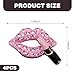 Downhill 4 PCS Car Air Vent Clips, Bling Lip Air Conditioning Outlet Fresheners, Diamond Conditioner Perfume Decrotive Clips, Universal Car Interior Accessories for Women (Pink)