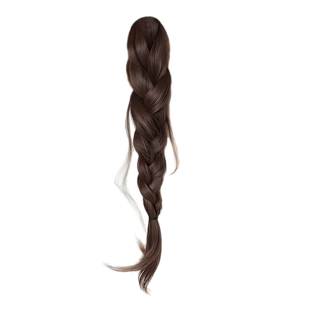 Photo 1 of Claw Clips Hair Ponytail Extension,Light Brown Braided Hair Pieces,Non-Slip Wig Extensions for Women Daily Wear, Parties & Dates