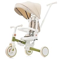 折りたたみ 子供用三輪車 7in1 手押し棒付き 三輪車 hahaprice_ms295496