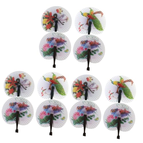 Gatuida 3 Pezzi Ventaglio Pieghevole Ventaglio Di Carta Portatile Festa Foto Prop Forniture Per Feste Di Danza Cinese Ventaglio Pieghevole Di Carta Cinese Ventaglio Floreale