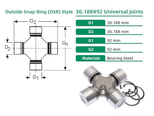 Junta universal 30.18X92 de alta resistencia compatible con modelo GU2200 7