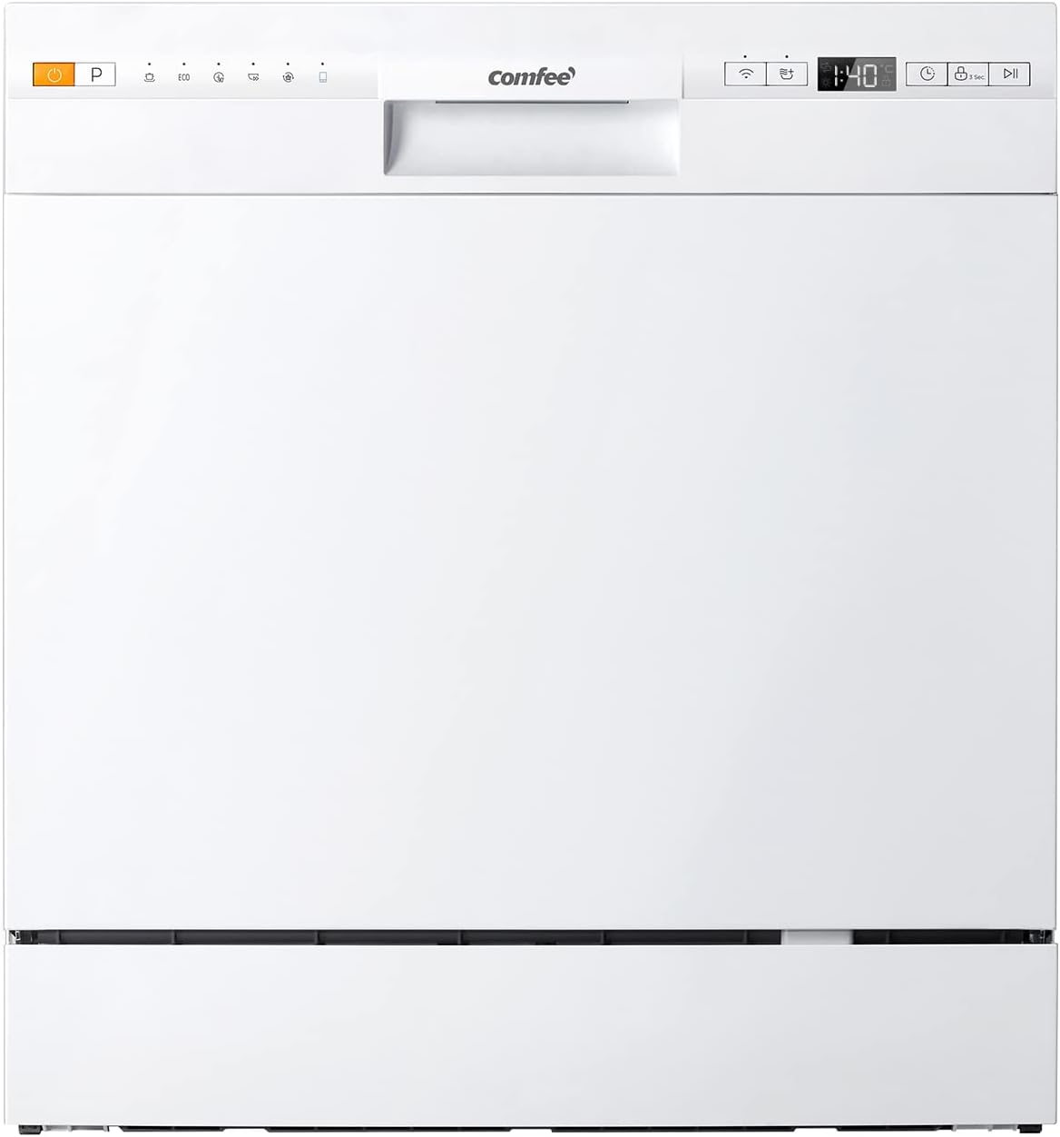 Dishwasher 8 Place Settings with 7 Programs, Super Quiet and Quick, LED Display, Delay Start and WiFi Function APP Control