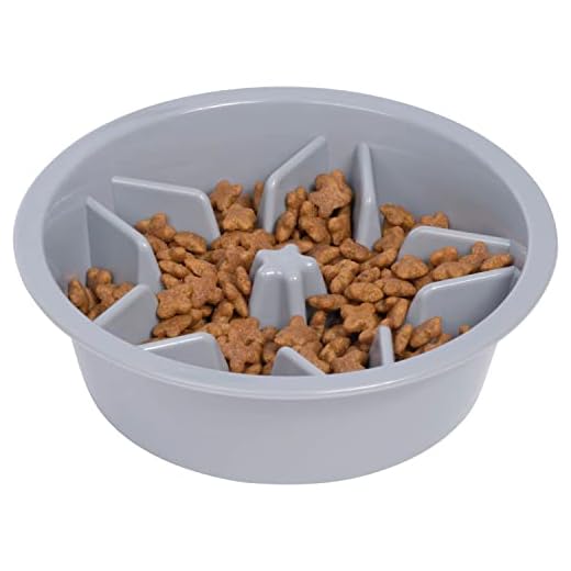Leashboss Slow Feeder Dog Bowls - Cup Maze Puzzle Food Bowl with Feeder Holes, Fits into Elevated Pet Feeders - Slow Eating for Large, Medium & Small Sized Breeds