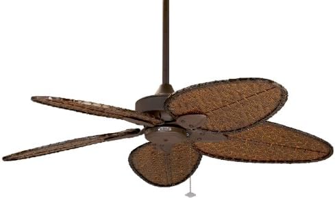 Fanimation Windpointe - 22 inch - Rust with Antique Narrow Oval Blades with Pull-Chain - FP7500RS