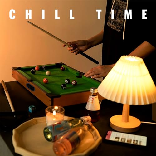 Mini Billiard Tisch,Mini Pool Billardtisch Pooltisch Spiel,Billardtisch Pooltisch Set mit 2 Queues, 16 Billardkugeln, Triangel zur Anordnung,Tragbarer Stressabbau-Tisch-Snooker-Spiel-Set – Bild 6