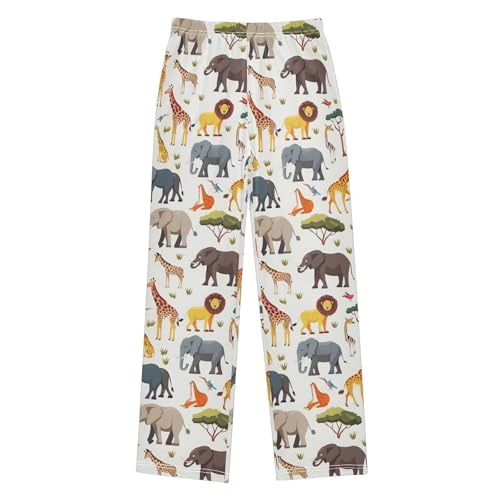 Pajama Pants African Animals Seamless Long Sleep Pants Lounge Bottoms