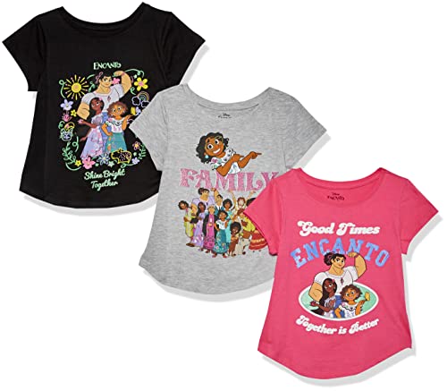 Disney Encanto 3 Pack T-Shirt Bundle Set Girls 4-16