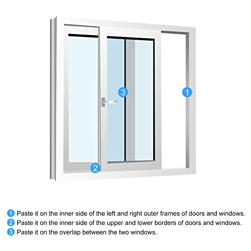 METALLIXITY Brush Seal Weather Stripping (3/16"x1/4"x49.2ft), Card Slot Elastic Door Brush Strip - for Sliding Sash Door Window Wardrobe Seal by METALLIXITY - Image 5