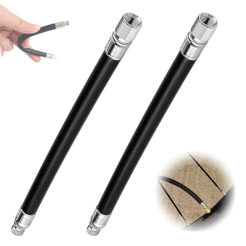 XURJUMI 2 Pezzi Estensione Della Valvola Per Pneumatici Gomma Flessibile Per Auto Camion Ruota Per Moto Valvola Facile Da Trasportare Adatto A Tutti I Pneumatici Con Valvole Standard 160Mm