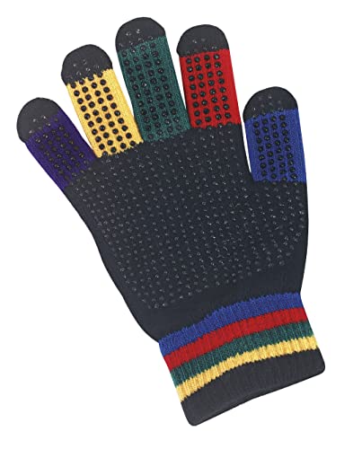 COVALLIERO Gants équitation Enfant Magic Grippy - Taille Unique - Multicolore