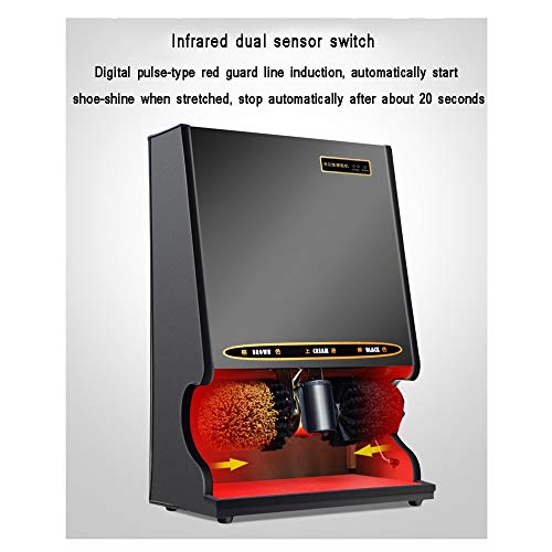 Elektrischer Schuhputzer, Automatischer Induktions-Schuhputzer mit Handlauf-Schuhbürste Geeignet für Banoe-Bürste Geeignet für Bank Hotel Commercial Hall Elektrischer Schuhputzer (Color : B) (B)