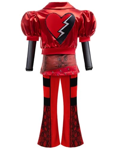 Disfraz Rise of Red para niñas 5-14 años 4 piezas rojo miniatura 2