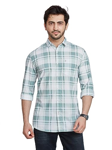 Image of BE ACTIVE Cotton Casual Checks Shirts for Men|| Casual Shirts for Men|| Mens Casual Shirts Full Sleeve