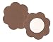Braza Petal Tops - Disposable Nipple Covers -Cocoa,One Size