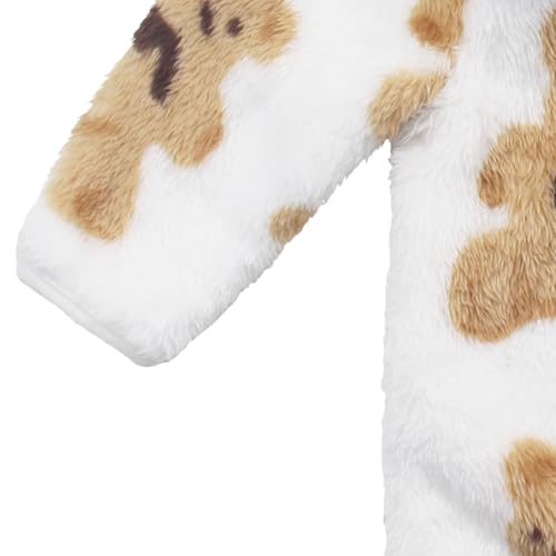 Image of Toddler Girls Boys Fleece Hoody Jacket Zip Up Teddy Coat Warm Winter Outwear