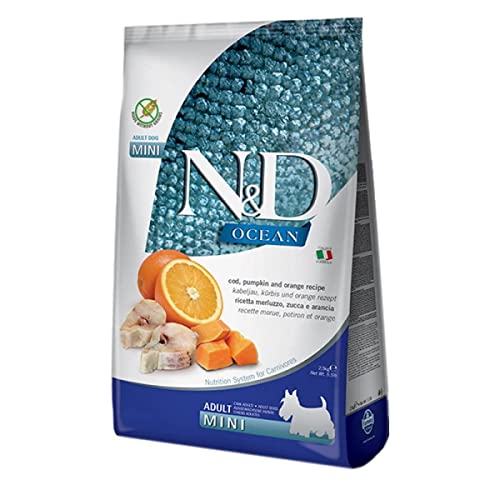 N&D OCEAN DOG CODFISH, PUMPKIN AND ORANGE ADULT MINI 7KG