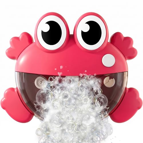 Machine à bulles de bain grenouille à jet rotatif automatique rouge