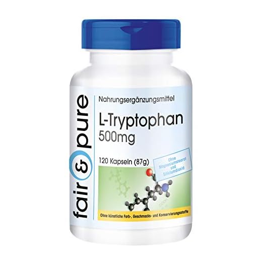 L-Tryptophan 500 mg - vegan - 120 kapslar