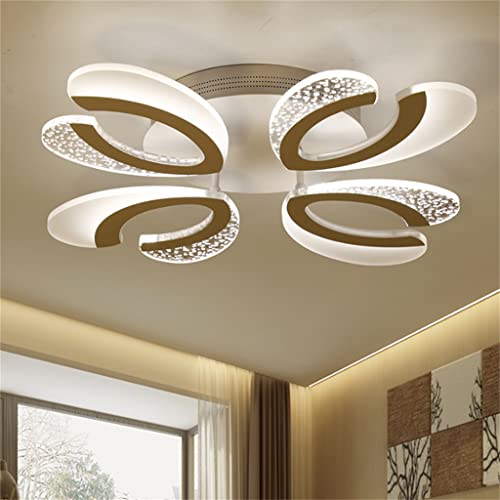 Plafonnier LED dimmable 32W avec télécommande pour salon moderne - 2