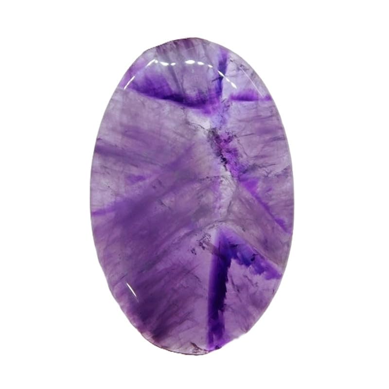 Améthyste trapiche mystique, une gemme ovale protectrice pour vos pendentifs