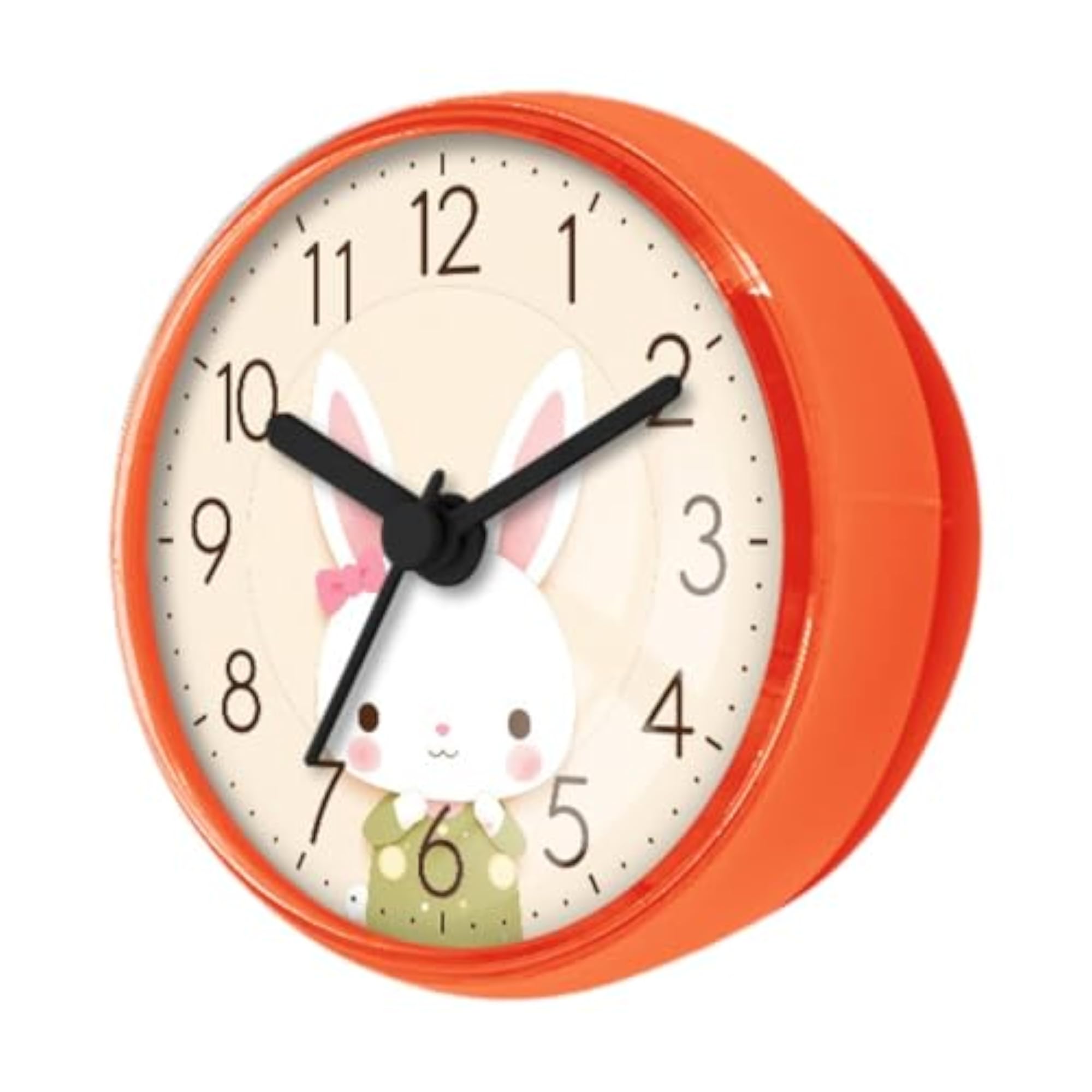Waterproof Bathroom Shower Clock with Suction Cup, Orange