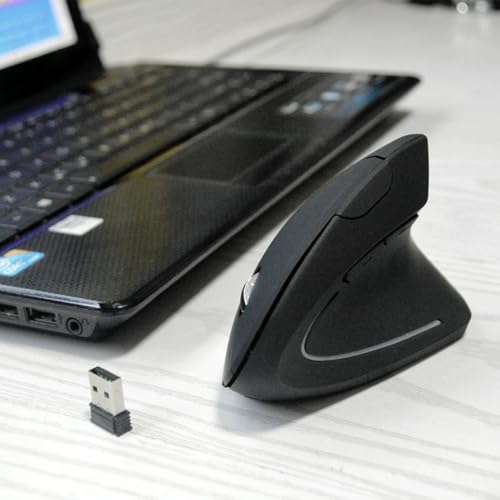 Ratones inalámbricos de computadora compactos con receptor USB y batería 5