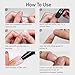 Curvlife Short Press on Nails, 30pcs Acrylic Fake Nails with Design Butterfly Style Full Cover False Nails for Women Reusable Kit with Nail Glue Adhesive Tabs Nail File