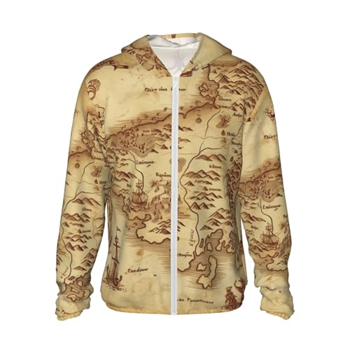 Veste à manches longues de plage et randonnée : chemise de soleil vintage