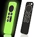 Produktbild AIYAAIYA 2 PCS Silikonhülle für Apple TV 4K 2021 Fernbedienung, stoßfest, langlebig, seidig-weiche Ganzkörper-Schutzhülle für Siri 6rd Gen Fernbedienung 2021 mit Anti-Verlust-Seil(Glühen Grün+Schwarz)