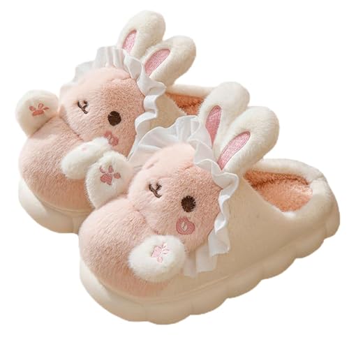 HANDKEI Women's Bunny Slippers animal slippers rabbit indoor plush slippers
