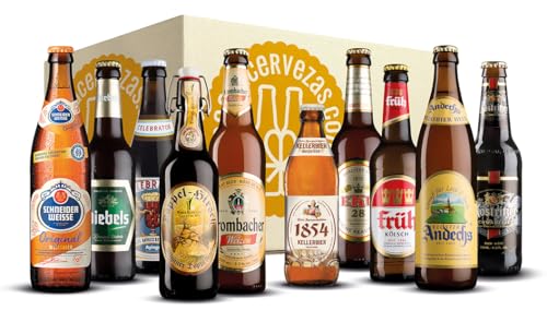 Cervezas Alemanas Bierfest (Pack 10 variedades) - Cerveza Alemana Bierfest - Pack Cervezas Alemana Bierfest - Pack Cervezas del Mundo Regalo - Cervezas del Mundo - Regalo Cervecero - Cerveza Regalo