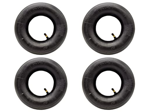 Relaxdays Schlauch Set 3.50-8 | 4 Ersatzschläuche Für Schubkarren & Bollerwagen | Mit Autoventil