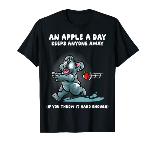 Una manzana al día mantiene a cualquier persona lejos Nerd Koala Bear Koalas Camiseta