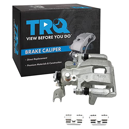 Image of TRQ Rear Left Brake Caliper w /Bracket Drivers Side