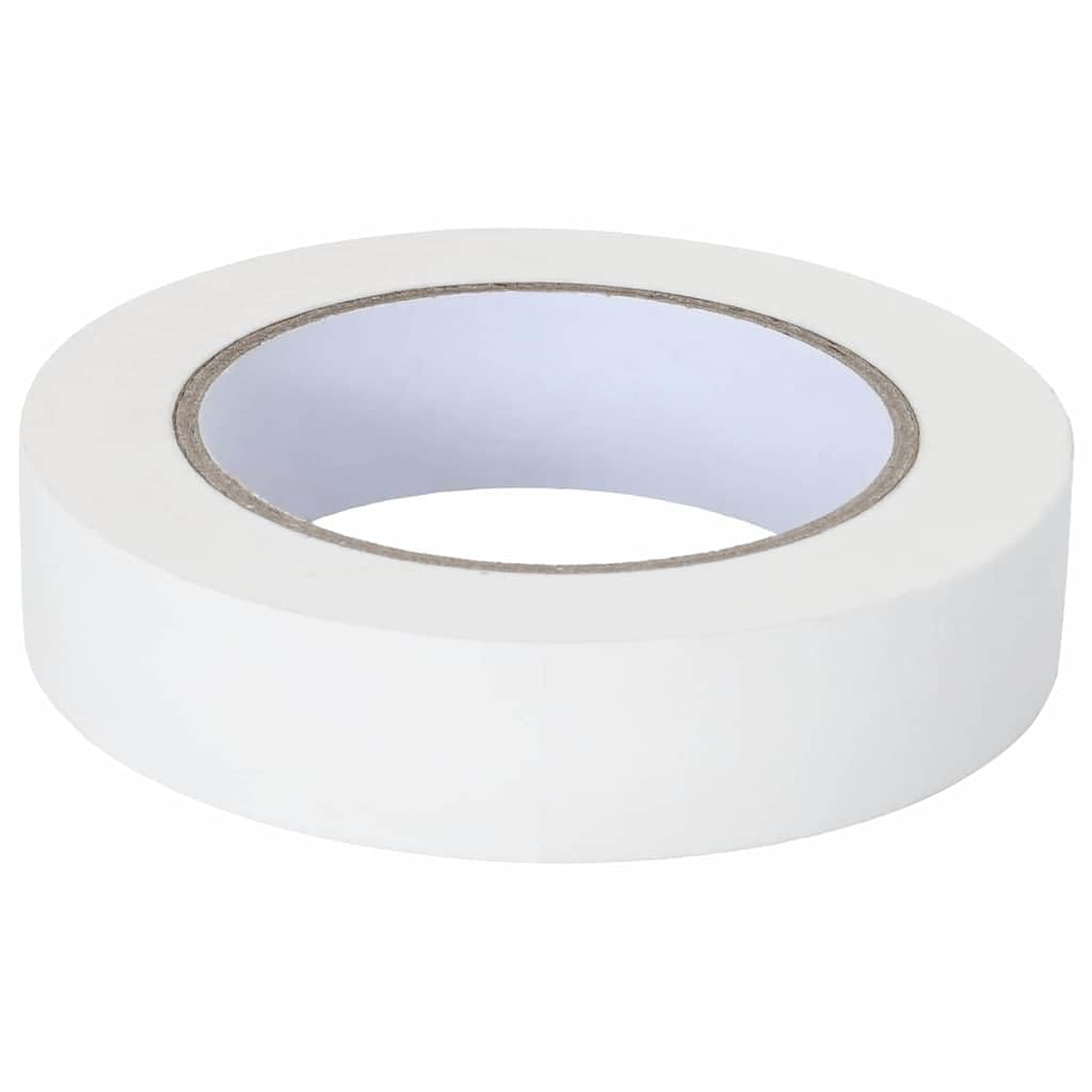 vidaXL Nastri Adesivi per Pittori 50 PCS Bianco 25mm x 50m Carta, Nastro da Lavoro, Soluzione precisa per mascherare, Protezione superfi CIE, Fai da Te, Attrezzatura Multiuso