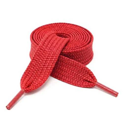 Image of BUCKLE CITY Thick Flat 3 /4 inch Wide Shoelaces Solid Color Strings for All Shoe Types - Chunky Fat Laces for Sneakers, Boots
