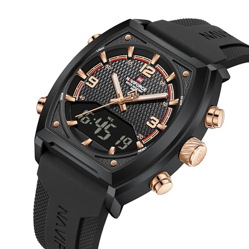 Image of NAVIFORCE NF9242 Dynamic Racing Style Multifunctional Analog-Digital Watch