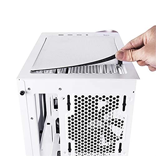 Image of Silver Stone SETA A1 ATX Micro-ATX Mini-ITX Mid Tower Computer Case with Addressable RGB Lighting Tempered Glass Side Panel and Two 200mm Fans(SST-SEA1GW-G), Rose Pink /White