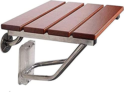 Taburete de baño universal ajustable, taburete de ducha plegable montado en la pared, asiento de ducha, banco de zapatos de madera para ancianos/discapacitados, asiento de ducha antideslizante