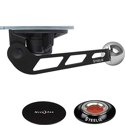 Nite Ize Original Steelie Orbiter Windshield Mount Kit - Low Profile Magnetic Car Windshield Mount for Smartphones