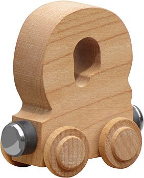 NameTrains Clear Finish Letter Car - Made in USA (Q)