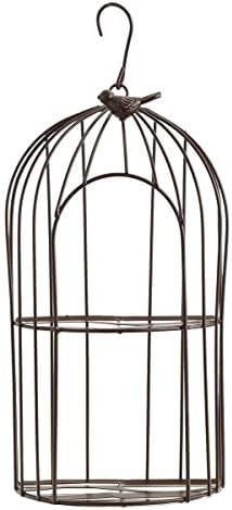 Galvanized Wire Bird Cage for Outdoor – Which One Stands Out? 8 TJ Global 2-Plant Iron Birdcage Hanging Planter, Metal Wire Flower Pot Basket Wrought Iron Plant Stands for Plants, Flowers, Garden, Patio, Balcony Outdoor and Indoor Décor