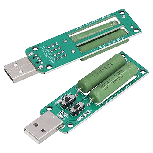 Culnflun USB -Last -Tester 2PCS Einstellbarer Widerstand Elektronisch -Testmodul Entladungszubehör für Power Bank Mobile Power Ladegerät Elektronische Geräte