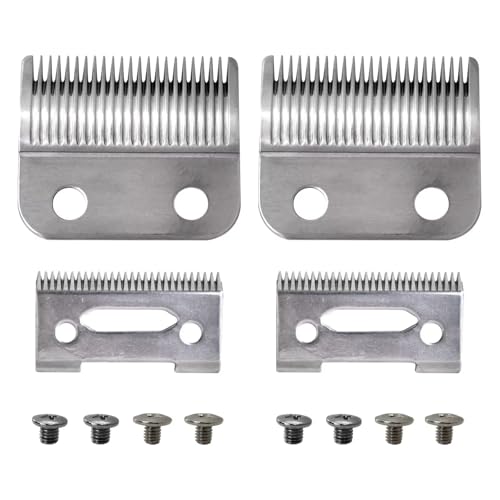 INGQI Blade Replacement for Wahl Clipper Blades, Compatible for Wahl Precision Replacement Blades, 2 Hole Clipper Blade Replacement for Wahl MC3 Replacement Blades, 2 Packs