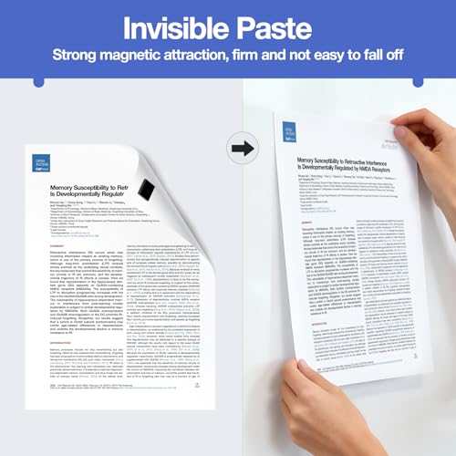 XULIERUX Selbstklebende Magnetplättchen, 500 Stück Magnet Klebepunkte 10×10×1.5mm, Quadratische Magnet Aufkleber, Kühlschrankmagnet DIY Foto Magnet Pad Für Basteln Schule Büro Whiteboard