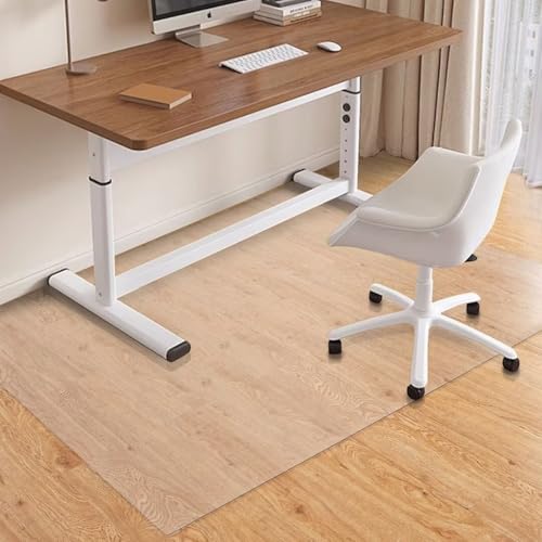 YKFN チェアマット 透明 エンボス加工 ゲーミングチェアマット PVC 95x120cm 厚み3mm クリア 床保護マット ダイニングマット デスクごとチェアマット 床傷防止 カーペットプロテクターマット 特大サイズ 透明マット 足元マット 防音 撥水