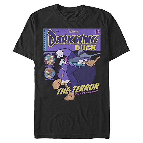 T-shirt Disney Darkwing comic noir pour un style urbain grand taille