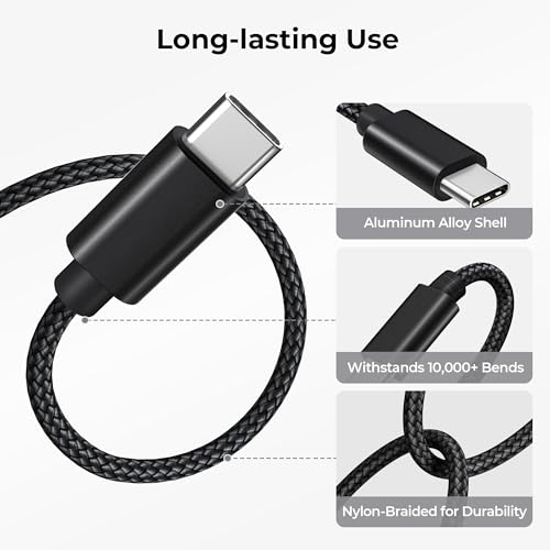 Image of Basesailor USB Type C Charge Cord for PS5 Controller USB to USBC Cable | 3.3FT 2P for Xbox Series X|S Core,Elite Series 2 Controller,for Nintendo Switch 2,PlayStation 5 DualSense,PS5 Pro Controller