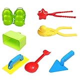 7PCS Kit D'outils De Fabricant De Jouets De Boules De Neige Pour Les Enfants Adultes, 2021 Nouveaux Jouets De Boule De Neige Avec La Poignée Pour Le Jeu Extérieur D'adulte D'enfant-Caterpillar